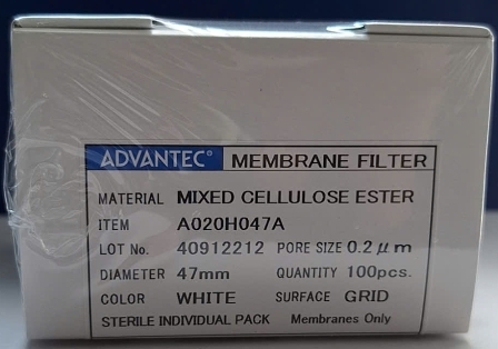 Màng lọc vi sinh Advantec A020H047A (MCE, 0.2µm, 47mm, Tiệt trùng, 100 cái/hộp)
